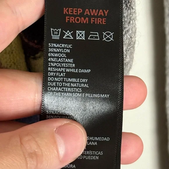 URBAN OUTFITTERS BDG Clarke Argyle Zip-Up Sweater - Picture 10 of 12